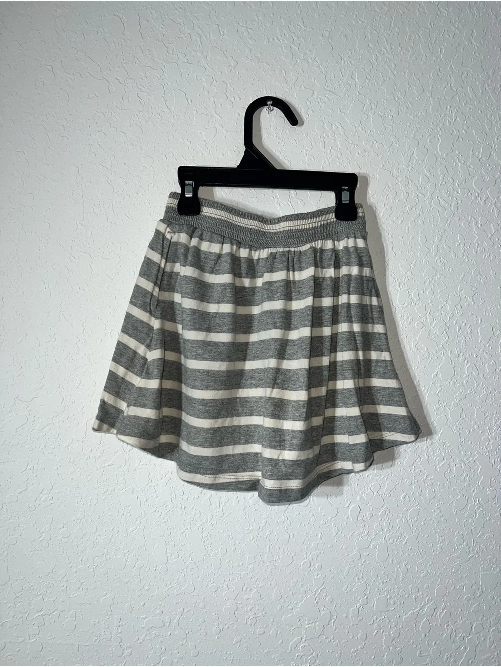 GAP Gray and White Striped Kids Skirt